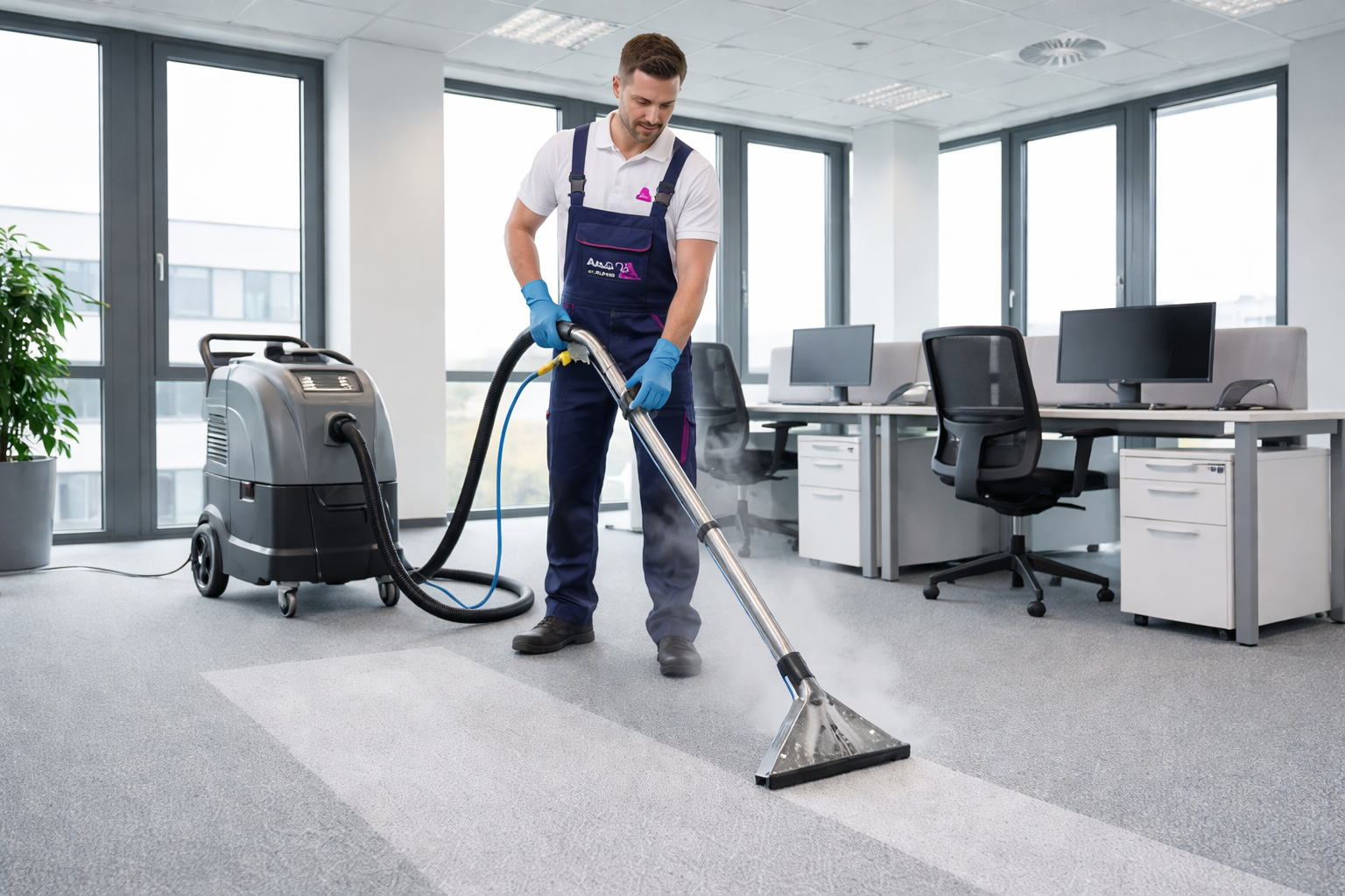 Professionelle Teppichreinigung